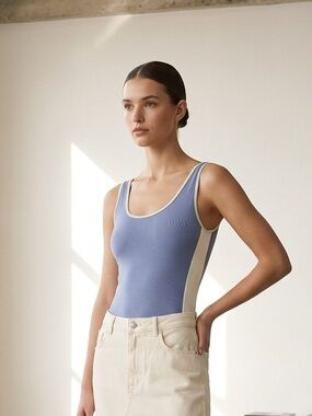 Levi's classic u-neck one-piece athletic bodysuit